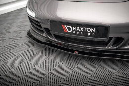 Cup Spoilerlippe Front Ansatz V.1 passend für Porsche 911 Carrera GTS 997 Facelift schwarz Hochglanz