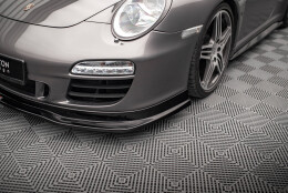 Cup Spoilerlippe Front Ansatz V.1 passend für Porsche 911 Carrera GTS 997 Facelift schwarz Hochglanz