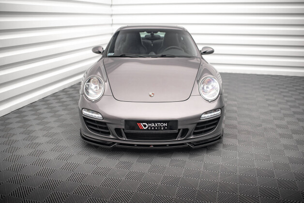 Cup Spoilerlippe Front Ansatz V.2 passend für Porsche 911 Carrera GTS 997 Facelift schwarz Hochglanz