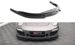 Cup Spoilerlippe Front Ansatz V.2 für Porsche 911 Carrera GTS 997 FL schwarz Hochglanz