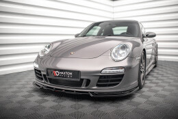 Cup Spoilerlippe Front Ansatz V.2 passend für Porsche 911 Carrera GTS 997 Facelift schwarz Hochglanz