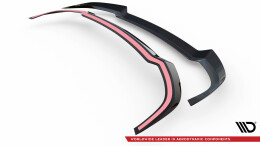 Heck Spoiler Aufsatz Abrisskante passend für Porsche 911 Carrera Aero 992 schwarz Hochglanz