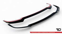Heck Spoiler Aufsatz Abrisskante passend für Porsche 911 Carrera Aero 992 schwarz Hochglanz