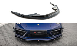 Cup Spoilerlippe Front Ansatz V.1 passend für Porsche 911 Carrera Aero / Carrera GTS 992 schwarz Hochglanz