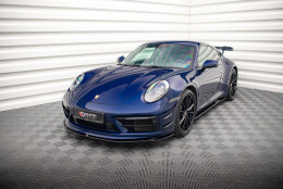 Cup Spoilerlippe Front Ansatz V.1 passend für Porsche 911 Carrera Aero / Carrera GTS 992 schwarz Hochglanz