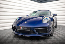 Cup Spoilerlippe Front Ansatz V.1 passend für Porsche 911 Carrera Aero / Carrera GTS 992 schwarz Hochglanz
