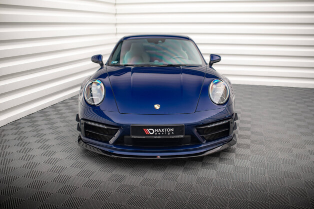Cup Spoilerlippe Front Ansatz V.2 passend für Porsche 911 Carrera Aero / Carrera GTS 992 schwarz Hochglanz