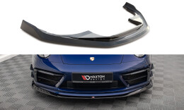 Cup Spoilerlippe Front Ansatz V.2 für Porsche 911 Carrera Aero / Carrera GTS 992 schwarz Hochglanz