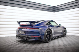 Mittlerer Cup Diffusor Heck Ansatz V.1 passend für Porsche 911 Carrera Aero / Carrera GTS 992 schwarz Hochglanz