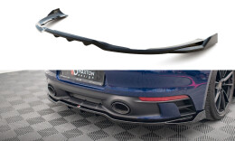 Mittlerer Cup Diffusor Heck Ansatz DTM Look V.2 für Porsche 911 Carrera Aero / Carrera GTS 992 schwarz Hochglanz