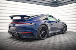 Mittlerer Cup Diffusor Heck Ansatz V.2 passend für Porsche 911 Carrera Aero / Carrera GTS 992 schwarz Hochglanz