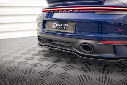 Mittlerer Cup Diffusor Heck Ansatz V.2 passend für Porsche 911 Carrera Aero / Carrera GTS 992 schwarz Hochglanz