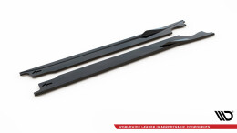 Seitenschweller Ansatz Cup Leisten V.1 passend für Porsche 911 Carrera Aero / Carrera GTS 992 schwarz Hochglanz