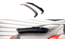 Heck Spoiler Aufsatz Abrisskante passend für Porsche Panamera / Panamera Diesel 970 schwarz Hochglanz
