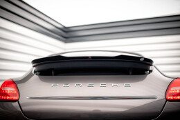 Heck Spoiler Aufsatz Abrisskante passend für Porsche Panamera / Panamera Diesel 970 schwarz Hochglanz