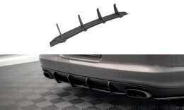 Street Pro Heckschürze Heck Ansatz Diffusor passend für Porsche Panamera / Panamera Diesel 970 SCHWARZ