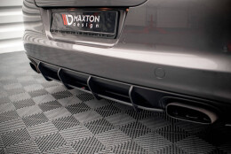 Street Pro Heckschürze Heck Ansatz Diffusor passend für Porsche Panamera / Panamera Diesel 970 SCHWARZ