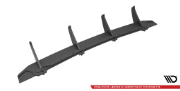 Street Pro Heckschürze Heck Ansatz Diffusor passend für Porsche Panamera / Panamera Diesel 970 SCHWARZ