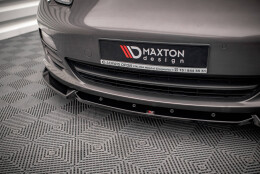 Cup Spoilerlippe Front Ansatz V.2 passend für Porsche Panamera / Panamera Diesel 970 schwarz Hochglanz