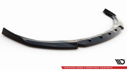 Cup Spoilerlippe Front Ansatz V.2 passend für Porsche Panamera / Panamera Diesel 970 schwarz Hochglanz