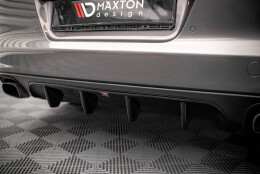 Heck Ansatz Diffusor passend für Porsche Panamera / Panamera Diesel 970 schwarz Hochglanz