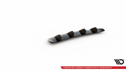 Heck Ansatz Diffusor passend für Porsche Panamera / Panamera Diesel 970 schwarz Hochglanz
