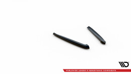 Heck Ansatz Flaps Diffusor passend für Porsche Panamera / Panamera Diesel 970 schwarz Hochglanz