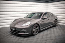 Seitenschweller Ansatz Cup Leisten V.2 passend für Porsche Panamera / Panamera Diesel / Panamera Turbo 970 schwarz Hochglanz