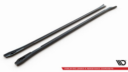 Seitenschweller Ansatz Cup Leisten V.2 passend für Porsche Panamera / Panamera Diesel / Panamera Turbo 970 schwarz Hochglanz