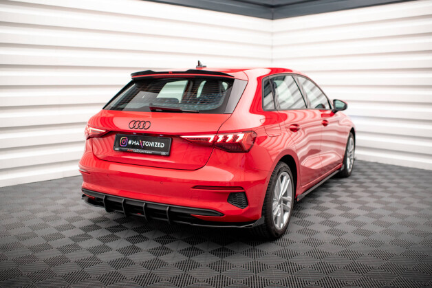 Hintere Seiten Flaps passend für Audi A3 Sportback 8Y FLAPS HOCHGLANZ