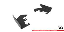 Hintere Seiten Flaps für Mercedes A35 AMG Hatchback Aero Pack W177 schwarz Hochglanz