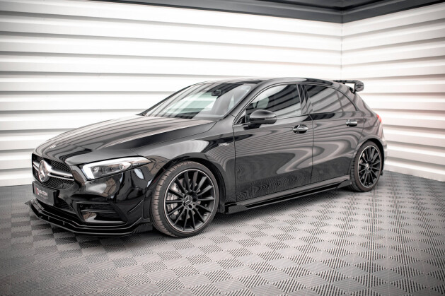 Seitenschweller Flaps für Mercedes A35 AMG / AMG-Line Aero Paket W177 FLAPS HOCHGLANZ