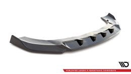 Cup Spoilerlippe Front Ansatz V.1 passend für Porsche Macan GTS / Sport Design Mk1 Facelift schwarz Hochglanz