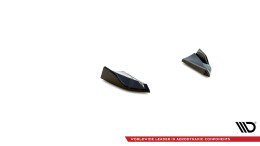 Heck Ansatz Flaps Diffusor passend für Porsche Macan GTS / Sport Design Mk1 Facelift schwarz Hochglanz