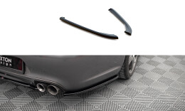 Heck Ansatz Flaps Diffusor passend für Porsche 911 Carrera / Carrera GTS 997 Facelift schwarz Hochglanz