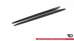 Seitenschweller Ansatz Cup Leisten passend für Porsche 911 Carrera / Carrera GTS 997 Facelift schwarz Hochglanz