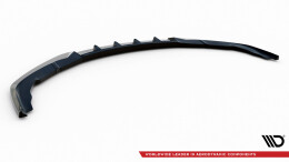 Cup Spoilerlippe Front Ansatz V.1 für Porsche Panamera Turbo Sport Design Paket 970 schwarz Hochglanz