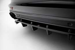 Mittlerer Cup Diffusor Heck Ansatz DTM Look passend für Porsche Panamera Turbo S E-Hybrid / Panamera E-Hybrid / Panamera 4S 971 schwarz Hochglanz