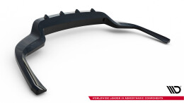 Street+ Mittlerer Diffusor RACE Heck Ansatz passend für Porsche Panamera Turbo S E-Hybrid / Panamera E-Hybrid / Panamera 4S 971 schwarz Hochglanz