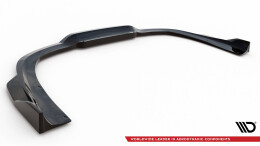Mittlerer Cup Diffusor Heck Ansatz DTM Look passend für Porsche 911 Turbo S 992 schwarz Hochglanz