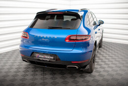 Mittlerer Cup Diffusor Heck Ansatz passend für Porsche Macan Mk1 schwarz Hochglanz