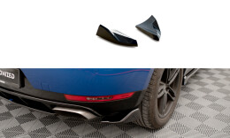 Heck Ansatz Flaps Diffusor für Porsche Macan Mk1 schwarz Hochglanz