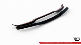 Heck Spoiler Aufsatz Abrisskante für Porsche Cayenne Mk2 schwarz Hochglanz