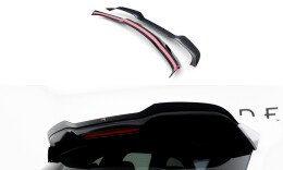 Heck Spoiler Aufsatz Abrisskante für Porsche Cayenne Turbo / Standard Mk2 schwarz Hochglanz