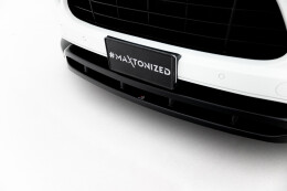 Cup Spoilerlippe Front Ansatz passend für Porsche Cayenne Mk2 schwarz Hochglanz