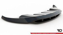 Cup Spoilerlippe Front Ansatz passend für Porsche Cayenne Mk2 schwarz Hochglanz