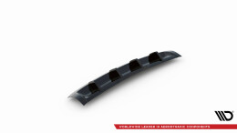 Heck Ansatz Diffusor passend für Porsche Cayenne Mk2 schwarz Hochglanz