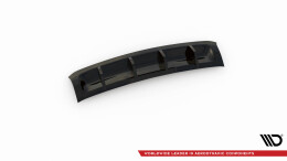 Heck Ansatz Diffusor passend für Porsche Cayenne Mk2 schwarz Hochglanz