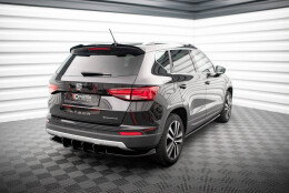 Heck Spoiler Aufsatz Abrisskante passend für Seat Ateca Mk1 schwarz Hochglanz