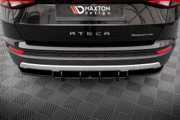 Street Pro Heckschürze Heck Ansatz Diffusor passend für Seat Ateca Mk1 rot